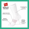 Hanes Women’s Non-binding Crew Socks, Absolute Wellness Non-restrictive Cushioned Socks for Women, 4-pack(Black/Gray/White)