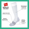 Hanes Women’s Over-the-calf Socks W/Mild Graduated Compression, Absolute Wellness Non-binding Cushioned Socks, 3-pack(Pink/Tan/Green)
