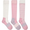 Hanes Women’s Over-the-calf Socks W/Mild Graduated Compression, Absolute Wellness Non-binding Cushioned Socks, 3-pack(Pink/Tan/Green)
