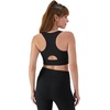 Hanes Women’s Racerback Sports Bra, Moisture-Wicking Stretch Activewear(Black)