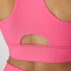 Hanes Women’s Racerback Sports Bra, Moisture-Wicking Stretch Activewear(Pink Pedestal)
