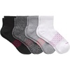 Hanes Women’s Socks, 4-pack, Absolute Active Cushioned Moisture-wicking Best Women’s Socks, Crew, Ankle and No Show(Gray)