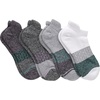 Hanes Women’s Socks, 4-pack, Absolute Active Cushioned Moisture-wicking Best Women’s Socks, Crew, Ankle and No Show(Pink/Turquoise)
