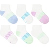 Hanes girls Socks Pack, Ankle, Crew, No Show 6 Pairs, Absolute Active Cushioned Ankle Socks for Girls(Lavender/White – Ankle)