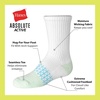 Hanes girls Socks Pack, Ankle, Crew, No Show 6 Pairs, Absolute Active Cushioned Ankle Socks for Girls(White/Green – Crew)