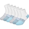 Hanes Boy’s Socks, Ankle, Crew, & No Show 6-pack, Absolute Active Cushioned Sports Socks for Boys, Moisture-wicking Athletic(Blue/White – Ankle)