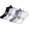Hanes Boy’s Socks, Ankle, Crew, & No Show 6-pack, Absolute Active Cushioned Sports Socks for Boys, Moisture-wicking Athletic(Grey/Black – Heel Shield)