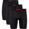 Hanes Men’s Moves Performance Boxer Brief, Total Support Pouch, Regular/Trunk/Long Leg, 3-Pack, 8″