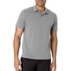 Hanes Men’s Moves Performance Polo, Short Sleeve Polo Shirt for Men, Moisture-Wicking(Dusk Shadow Grey Heather)