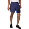 Hanes Men’s Moves Workout Shorts with Boxer Brief Liner & Total Support Pouch, Moisture-Wicking Shorts, 7” Inseam(Imperial Indigo)