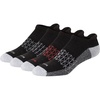 Hanes Men’s Socks, Absolute Comfort Cushioned Moisture-wicking Seamless Toe, 4 Pack, Ankle, Crew and Heel Shield Socks(Black/Gray Foot – Heel Shield)
