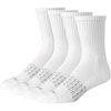 Hanes Men’s Socks, Absolute Comfort Cushioned Moisture-wicking Seamless Toe, 4 Pack, Ankle, Crew and Heel Shield Socks(White – Crew)