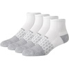 Hanes Men’s Socks, Absolute Comfort Cushioned Moisture-wicking Seamless Toe, 4 Pack, Ankle, Crew and Heel Shield Socks(White/Gray – Ankle)