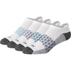 Hanes Men’s Socks, Absolute Comfort Cushioned Moisture-wicking Seamless Toe, 4 Pack, Ankle, Crew and Heel Shield Socks(White/Gray Foot – Heel Shield)