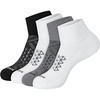Hanes Men’s Socks Pack, 4-pair Pack, Absolute Run Cushioned Heel-shield Tab Moisture-wicking Men’s Socks(Grey/White/Black – Ankle)