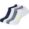 Hanes Men’s Socks Pack, 4-pair Pack, Absolute Run Cushioned Heel-shield Tab Moisture-wicking Men’s Socks(Navy/White – Heel Shield)