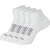 Hanes Men’s Socks Pack, 4-pair Pack, Absolute Run Cushioned Heel-shield Tab Moisture-wicking Men’s Socks(White – Ankle)