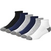 Hanes Men’s Socks Pack, 6-pack, Moves Performance Moisture-wicking Ankle Heel Shield & Ankle Socks, Breathable Mesh(Navy/Black – Ankle)
