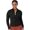 Hanes Women’s Jacket, Moves Full-Zip Workout Jacket, Moisture-Wicking Outwear, Soft & Stretchy Athletic Wear for Women(Black)