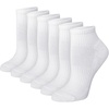 Hanes Women’s Moves Ankle Socks, Performance Socks for Women, X-Temp, Cushioned with Arch Support(White)