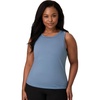 Hanes Women’s Moves Tank Top, Stretch Tank for Women, Moisture-Wicking Tank Top(Blue Dive)