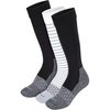 Hanes Women’s Over-the-calf Socks W/Mild Graduated Compression, Absolute Wellness Non-binding Cushioned Socks, 3-pack(Black/Gray/White)
