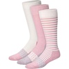Hanes Women’s Over-the-calf Socks W/Mild Graduated Compression, Absolute Wellness Non-binding Cushioned Socks, 3-pack(Pink/Tan/Green)
