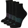 Hanes Women’s Socks, 4-pack, Absolute Active Cushioned Moisture-wicking Best Women’s Socks, Crew, Ankle and No Show(Black)