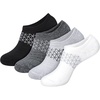 Hanes Women’s Socks, 4-pack, Absolute Active Cushioned Moisture-wicking Best Women’s Socks, Crew, Ankle and No Show(Black/Gray/White)