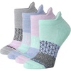 Hanes Women’s Socks, 4-pack, Absolute Active Cushioned Moisture-wicking Best Women’s Socks, Crew, Ankle and No Show(Purple/Green)