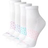 Hanes Women’s Socks, 4-pack, Absolute Active Cushioned Moisture-wicking Best Women’s Socks, Crew, Ankle and No Show(White)