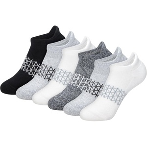 Hanes Boy’s Socks, Ankle, Crew, & No Show 6-pack, Absolute Active Cushioned Sports Socks for Boys, Moisture-wicking Athletic(Grey/Black – Heel Shield)