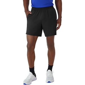 Hanes Men’s Moves Performance Shorts, Athletic Moisture-Wicking Shorts with Pockets, 6” Inseam(Black)