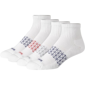 Hanes Men’s Socks, Absolute Comfort Cushioned Moisture-wicking Seamless Toe, 4 Pack, Ankle, Crew and Heel Shield Socks(White Color – Ankle)