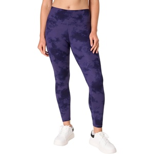 Hanes Womens Leggings Clothing, Moves 7/8 Soft Leggings with Pocket, Moisture Wicking Women’s Clothing, Pants, 25″ Inseam(Purple Timeless Camo)