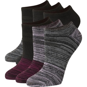 Hanes Women’s Moves Ankle Socks, Performance Socks for Women, X-Temp, Cushioned with Arch Support(Black Assortment)
