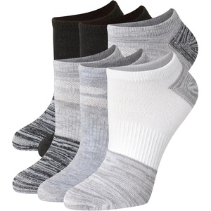 Hanes Women’s Moves Ankle Socks, Performance Socks for Women, X-Temp, Cushioned with Arch Support(Gray)