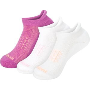 Hanes Women’s No Show Running Socks, Absolute Run Socks, Breathable No Show Tab Socks for Running, 4-pack(Pink Assortment – 3 Pack)