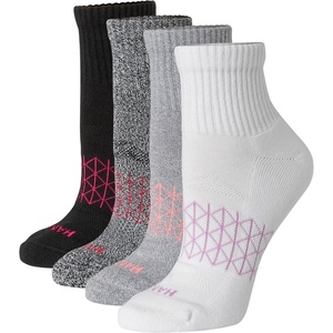 Hanes Women’s Socks, 4-pack, Absolute Active Cushioned Moisture-wicking Best Women’s Socks, Crew, Ankle and No Show(Gray)