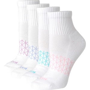 Hanes Women’s Socks, 4-pack, Absolute Active Cushioned Moisture-wicking Best Women’s Socks, Crew, Ankle and No Show(White)
