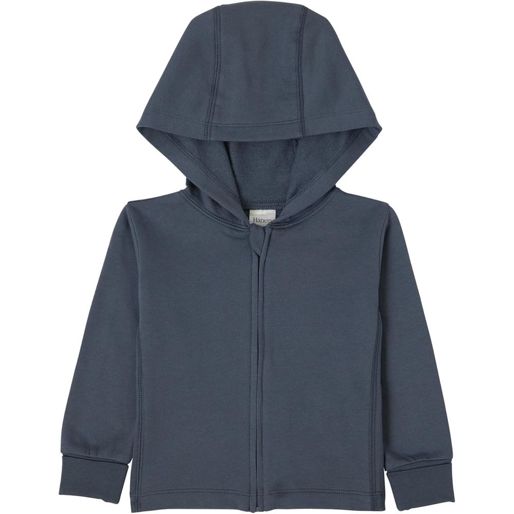 image:imageHanes Baby Pure Comfort French Terry Hoodie Infant Fullzip Hooded Jacket Unisex 2packDark Grey
