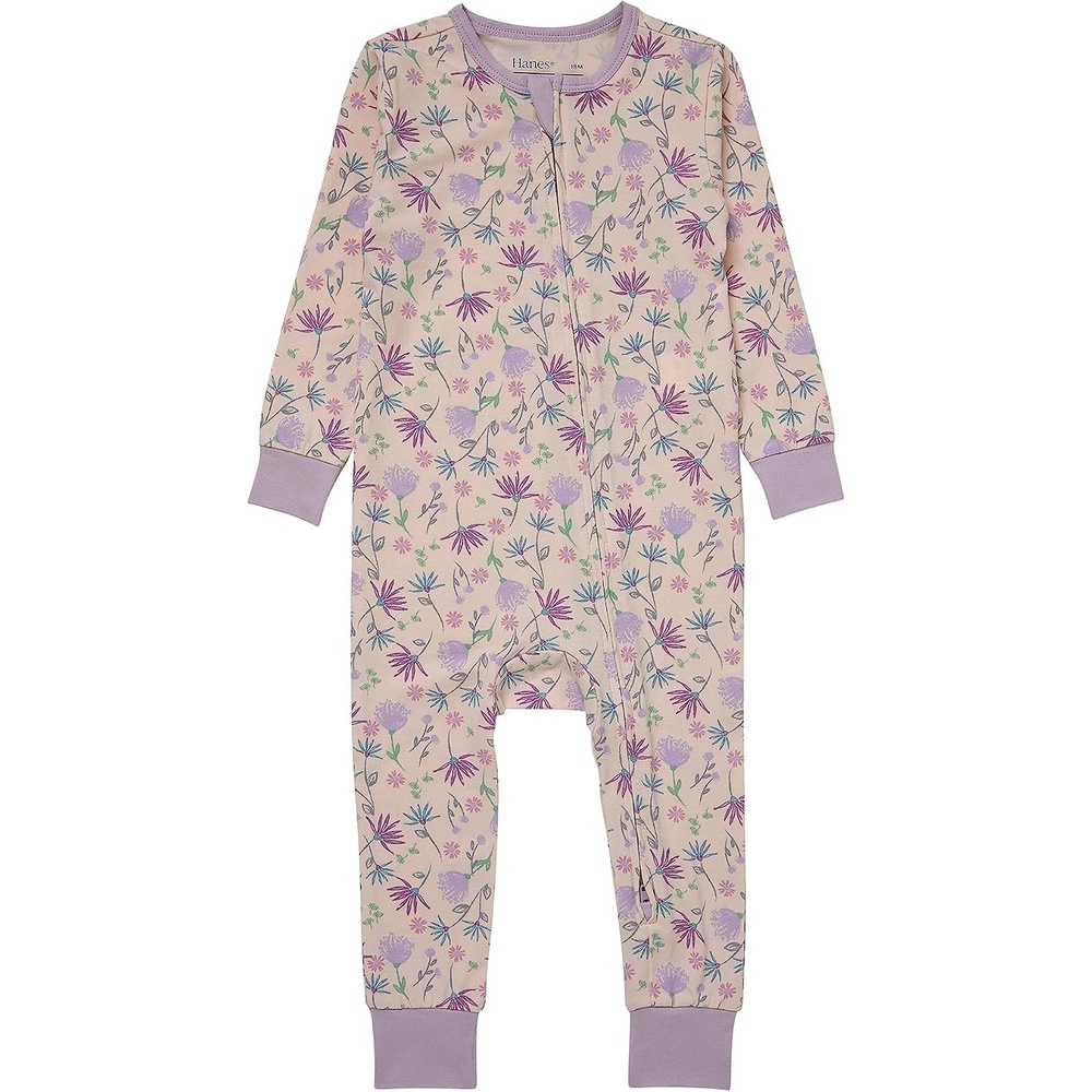image:imageHanes Baby Pure Comfort Organic Long Sleeve Footless Sleep N Play Infant Playsuit Boys amp GirlsBlush