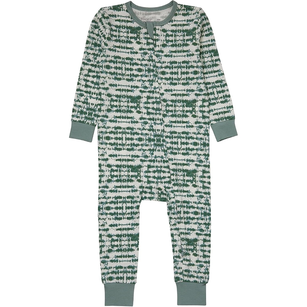 image:imageHanes Baby Pure Comfort Organic Long Sleeve Footless Sleep N Play Infant Playsuit Boys amp GirlsGreen