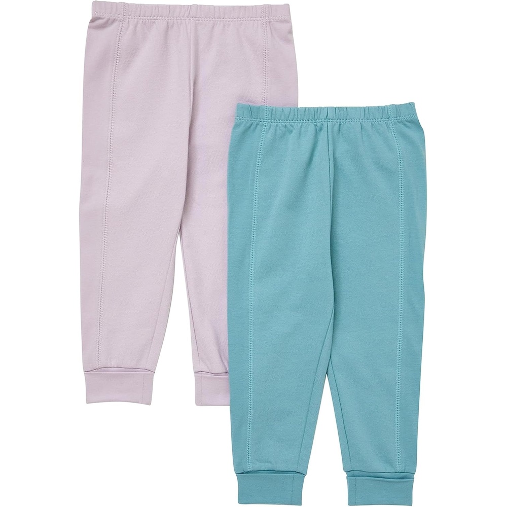 image:imageHanes BabyBoys Pure Comfort Baby French Terry Joggers Baby Girl and Baby Boy Pants 2PackPurpleBlue
