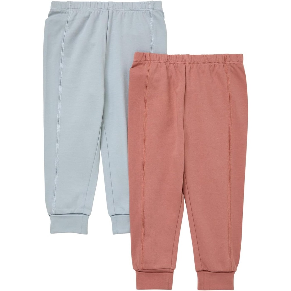 image:imageHanes BabyBoys Pure Comfort Baby French Terry Joggers Baby Girl and Baby Boy Pants 2PackSilverRust