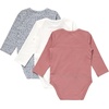 Hanes Baby Pure Comfort Long Sleeve Bodysuits, Infant Bodysuits, Boys & Girls, 3-pack(Silver/Beige/Rust)
