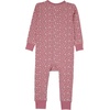 Hanes Baby Pure Comfort Organic Long Sleeve Footless Sleep N’ Play, Infant Playsuit, Boys & Girls(Rose)