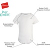 Hanes Baby Pure Comfort Short Sleeve Bodysuits, Infant Bodysuits, Boys & Girls, 3-pack(Grey/Rust/Blue)