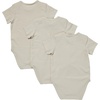 Hanes Baby Pure Comfort Short Sleeve Bodysuits, Infant Bodysuits, Boys & Girls, 3-pack(Mushroom Beige)