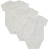 Hanes Baby Pure Comfort Short Sleeve Bodysuits, Infant Bodysuits, Boys & Girls, 3-pack(White 002)